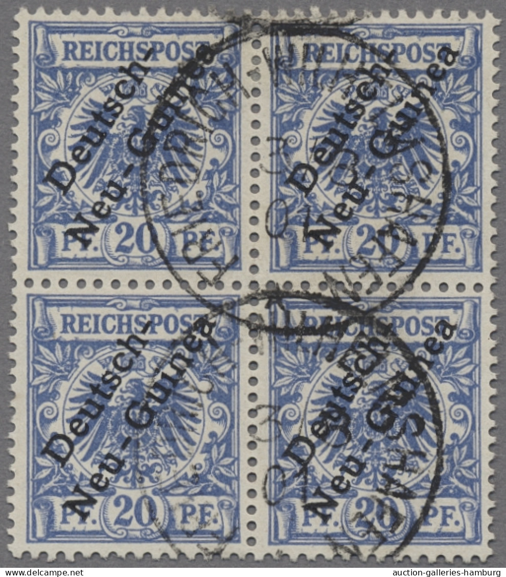 Deutsch-Neuguinea: 1901, Krone / Adler Mit Überdruck, 20 Pf. Violettultramarin A - German New Guinea