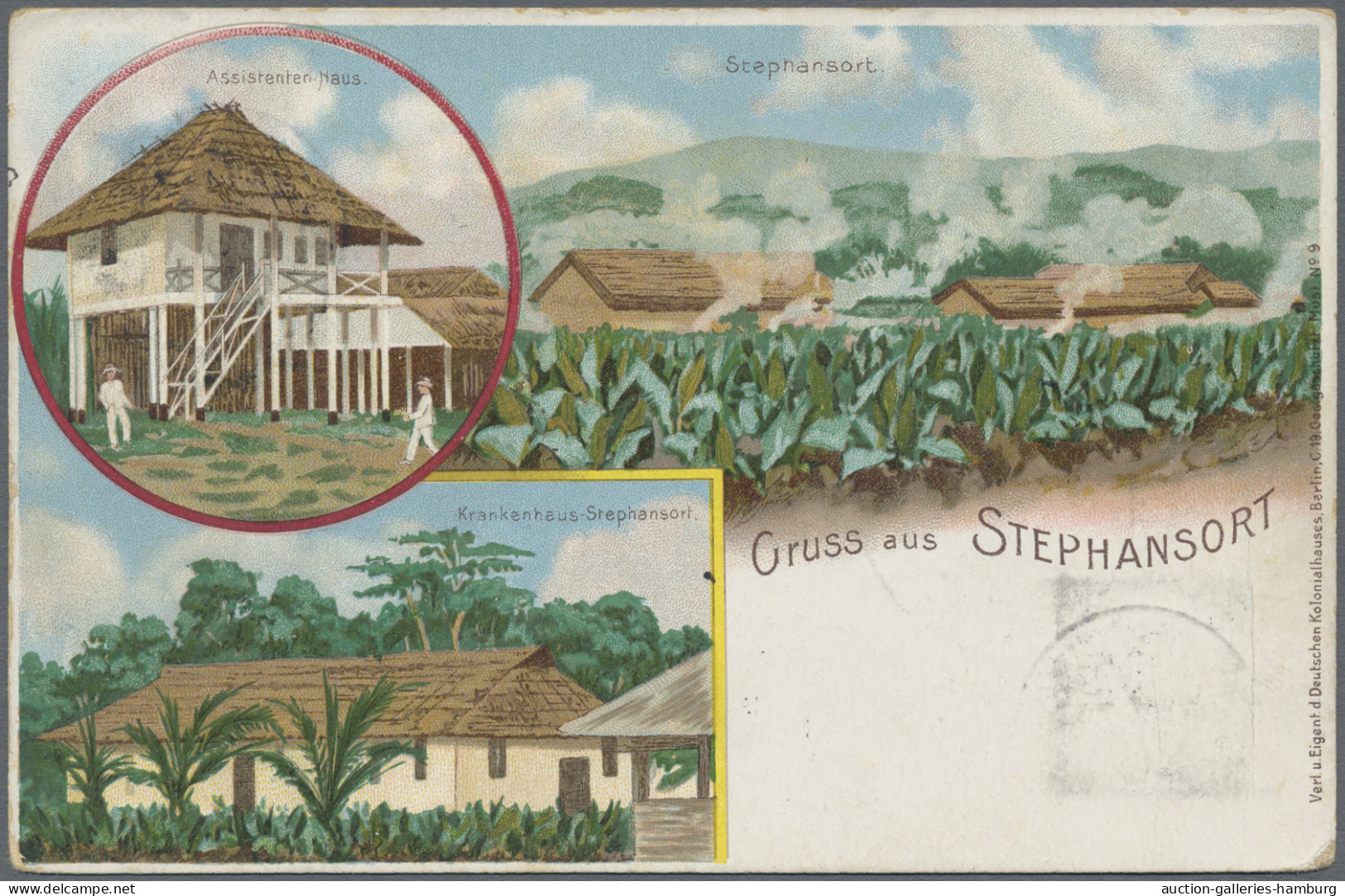 Deutsch-Neuguinea - Ganzsachen: 1898, 5 Pfg. Und 10 Pfg. Aufdruck, Zwei Privatga - Nouvelle-Guinée