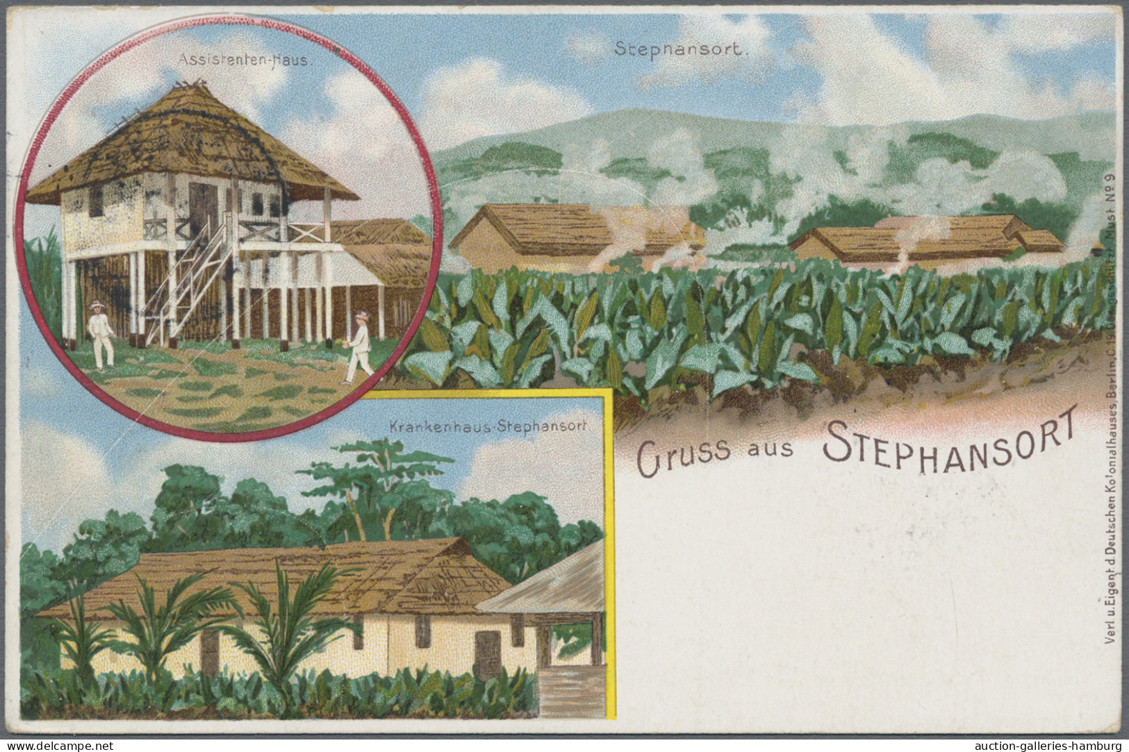 Deutsch-Neuguinea - Ganzsachen: 1898, 5 Pfg. Und 10 Pfg. Aufdruck, Zwei Privatga - Nouvelle-Guinée