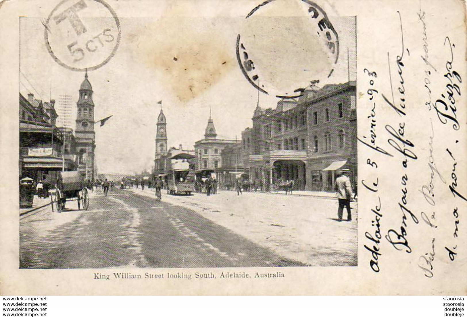 AUSTRALIA  ADELAIDE King William Street Looking South - Adelaide