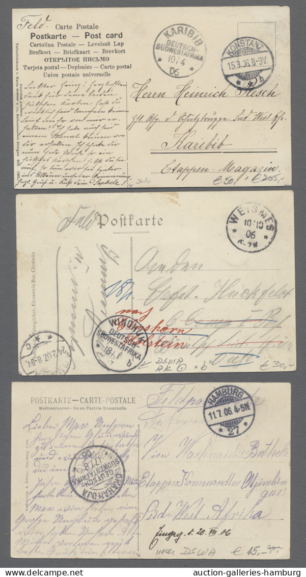 Deutsch-Südwestafrika - Besonderheiten: 1906-1907, FELDPOST, Fünf Karten Aus Dem - German South West Africa