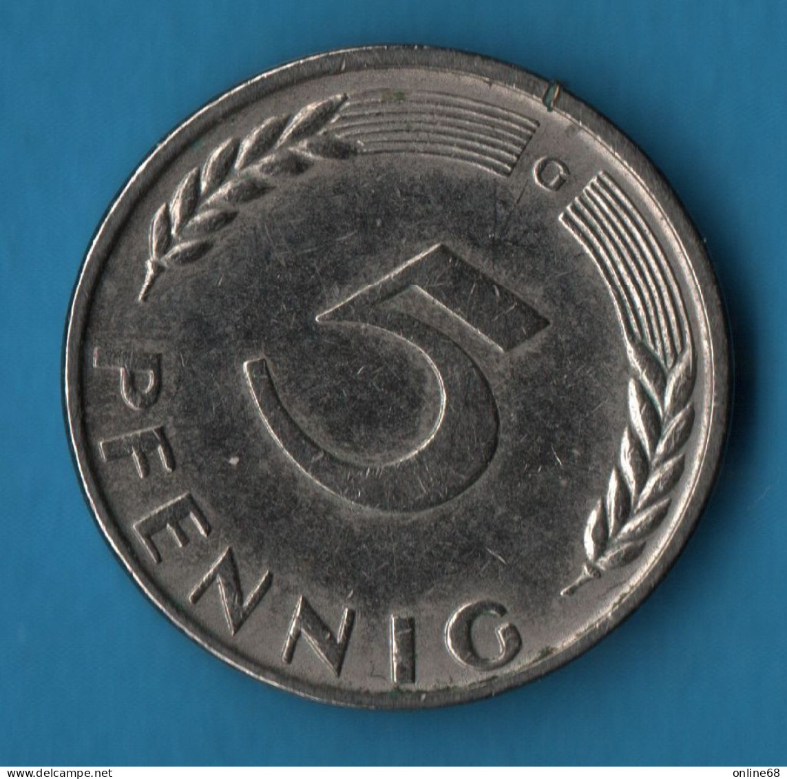GERMANY 5 PFENNIG 1950 G KM# 107 BUNDESREPUBLIK DEUTSCHLAND - 5 Pfennig