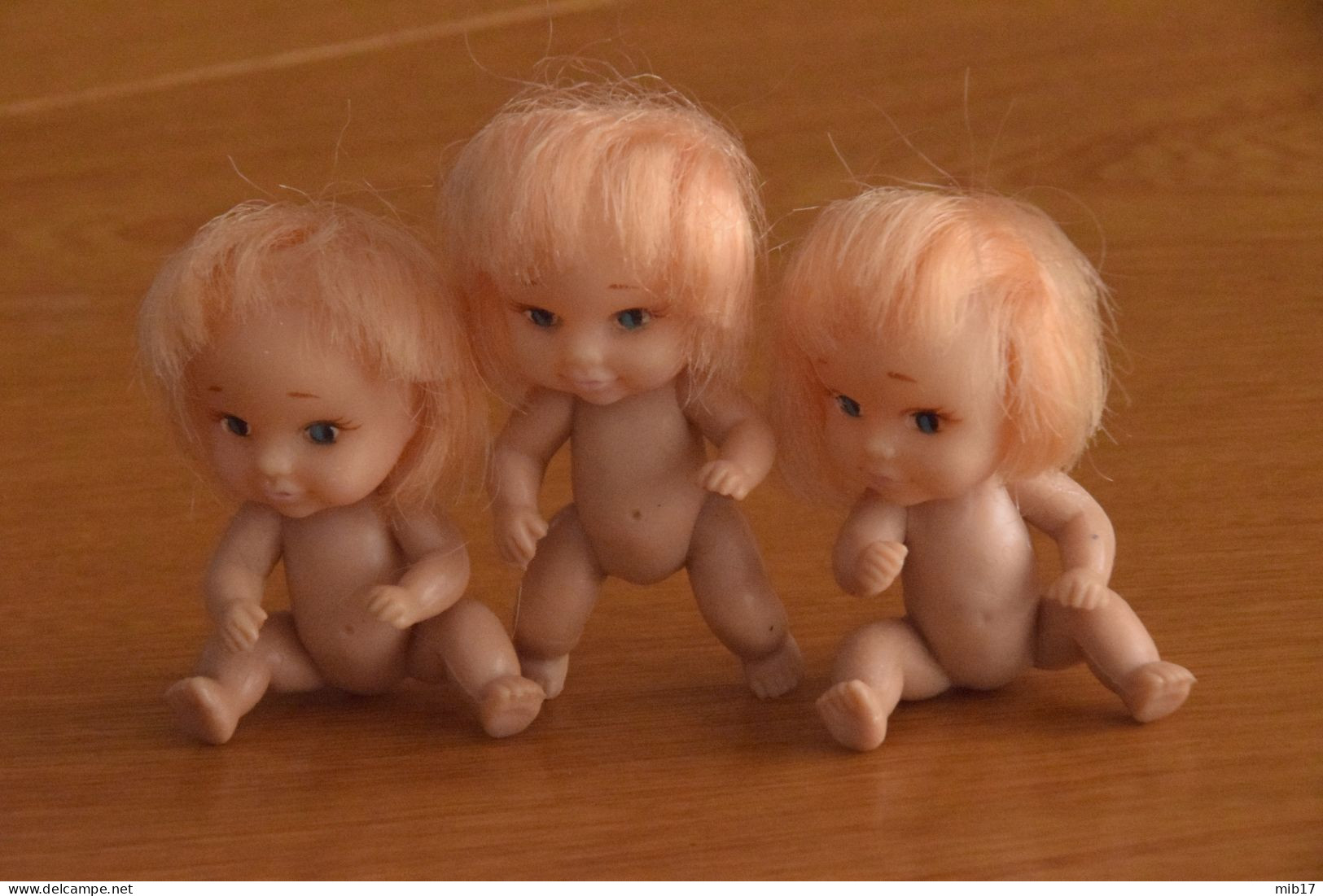 lot 3 poupées miniatures
