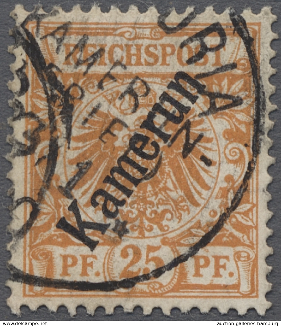 Deutsche Kolonien - Kamerun: 1898-1900, Krone/Adler Mit Diagonalem Überdruck "Ka - Cameroun