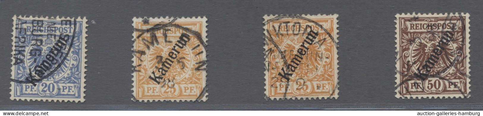 Deutsche Kolonien - Kamerun: 1898-1900, Krone/Adler Mit Diagonalem Überdruck "Ka - Camerún