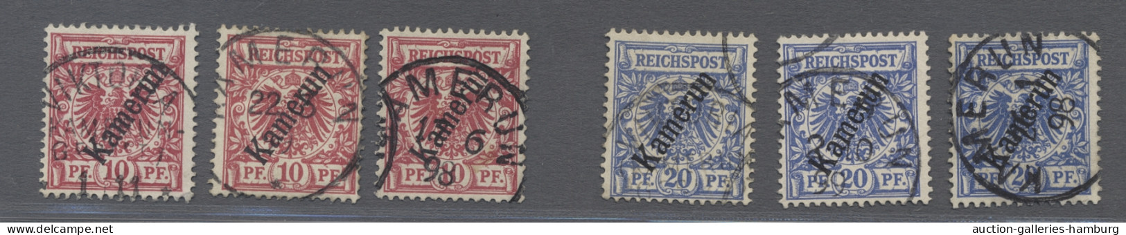 Deutsche Kolonien - Kamerun: 1898-1900, Krone/Adler Mit Diagonalem Überdruck "Ka - Cameroun