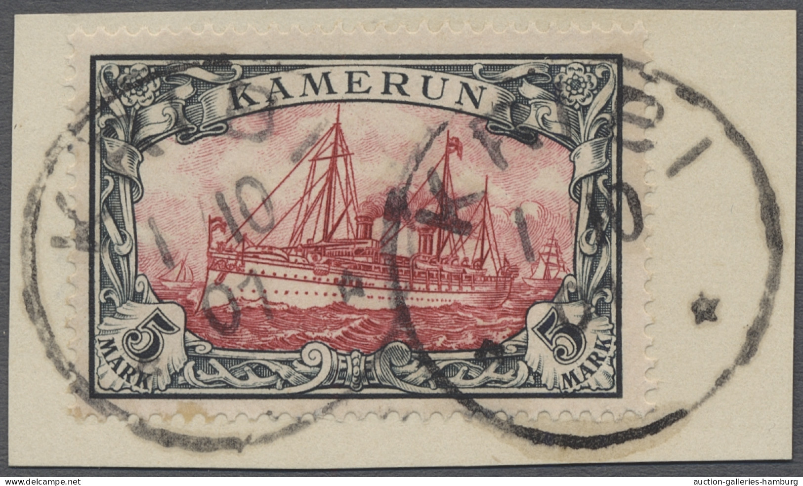 Deutsche Kolonien - Kamerun: 1900, Kaiseryacht Ohne Wz., Der Komplette Satz Saub - Cameroun