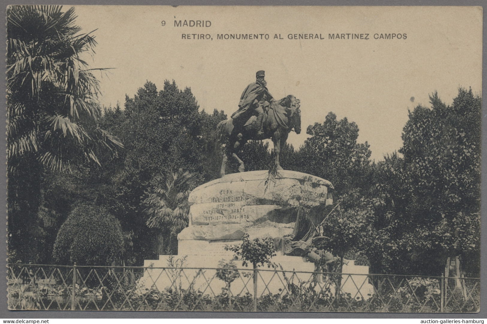 Deutsche Kolonien - Kamerun - Besonderheiten: 1919, Ansichtskarte (Motiv: Madrid - Camerún