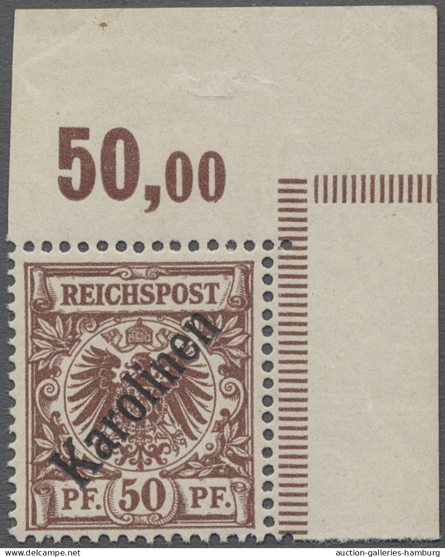 Deutsche Kolonien - Karolinen: 1899, Krone / Adler Mit Diagonalem Aufdruck "Karo - Carolines