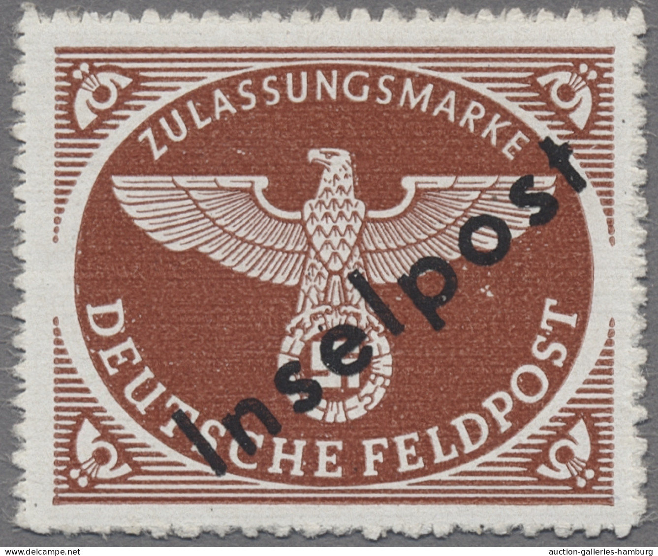 Feldpostmarken: 1944, Inselpostmarke Mit Dem "Vucovar Aufdruck" In Sehr Guter Er - Autres & Non Classés