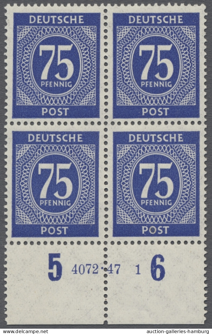 Alliierte Besetzung - Gemeinschaftsausgaben: 1946, 1. Kontrollratsausgabe, 75 Pf - Otros & Sin Clasificación