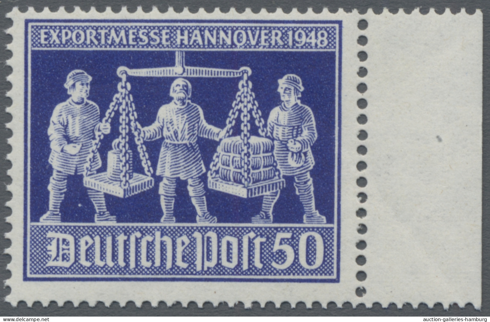 Alliierte Besetzung - Gemeinschaftsausgaben: 1948, "Exportmesse Hannover" 50 Pfg - Altri & Non Classificati