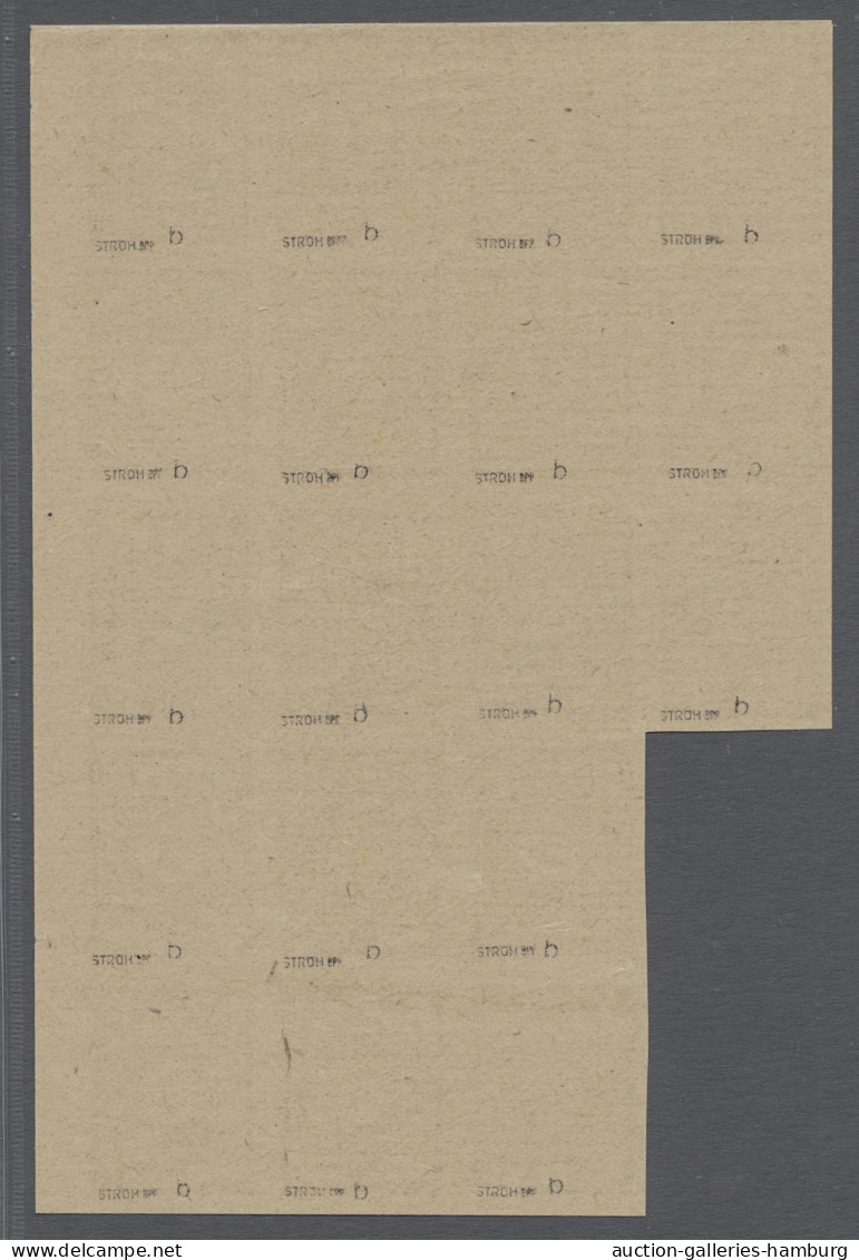 Sowjetische Zone - Ost-Sachsen: 1945, Freimarke 3 Pfg. Graubraun Mit Vollgummi U - Autres & Non Classés