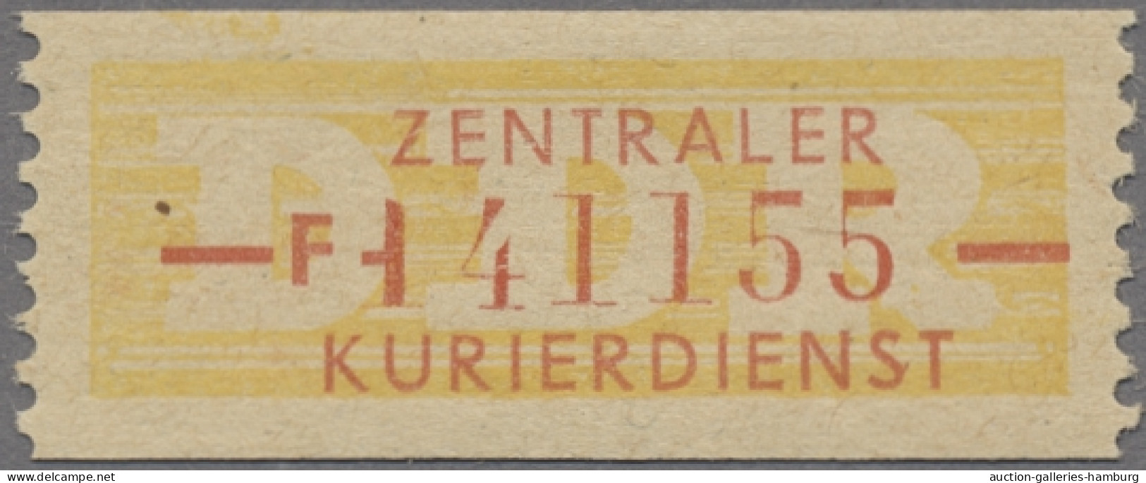 DDR - Dienstmarken B (Verwaltungspost A / Zentraler Kurierdienst): 1958, Wertstr - Other & Unclassified