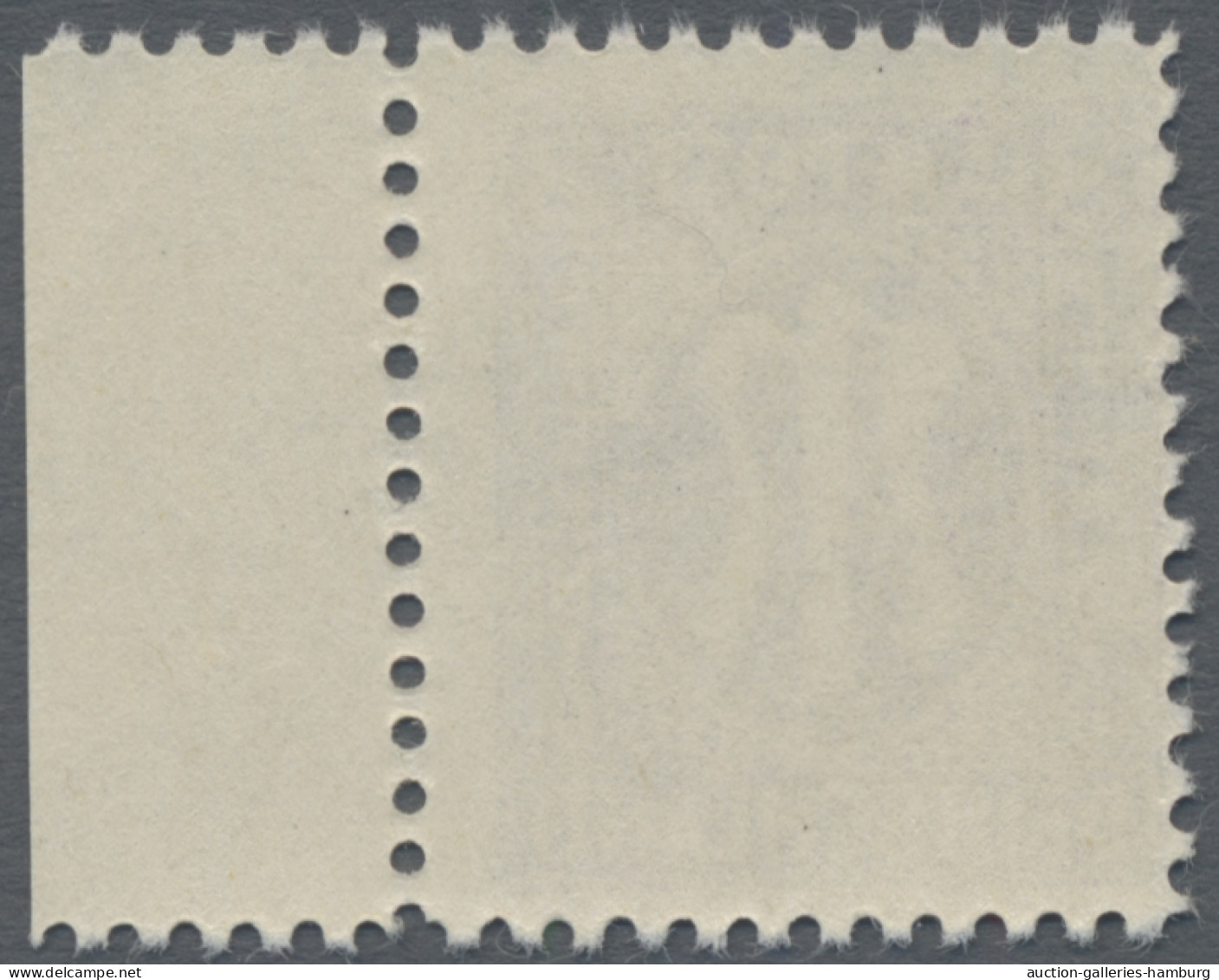 Bizone: 1945, AM-Post-deutscher Druck 3 Pfg. Blauviolett Vom Rechtem Bogenrand, - Autres & Non Classés