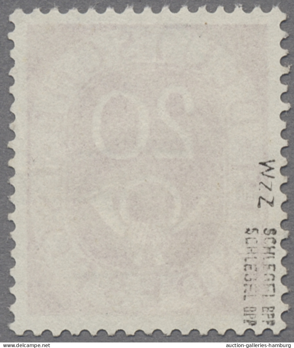 Bundesrepublik Deutschland: 1951, 20 Pfg. Posthorn, Mit Dem Wasserzeichen 4 Z ! - Usados