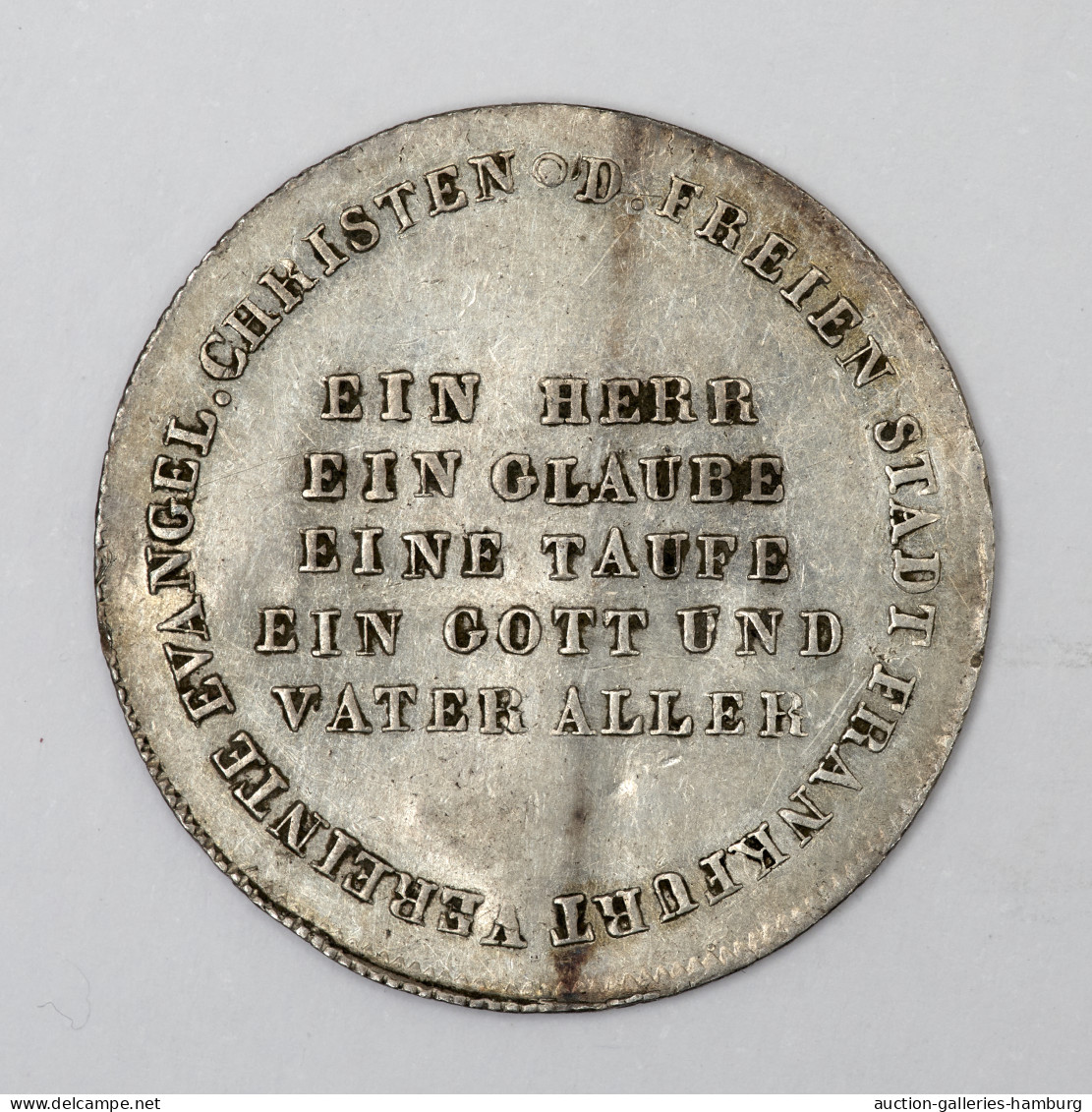 Frankfurt Am Main: 1817, Medaille Zur "3. Jubelfeier Der Reformation" Aus Silber - Autres & Non Classés