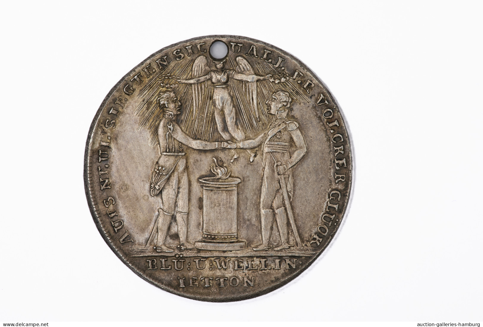 Preußen: 1815, Medaille Zum 2. Einzug Blüchers Und Wellingtons In Paris Am 10. J - Otros & Sin Clasificación