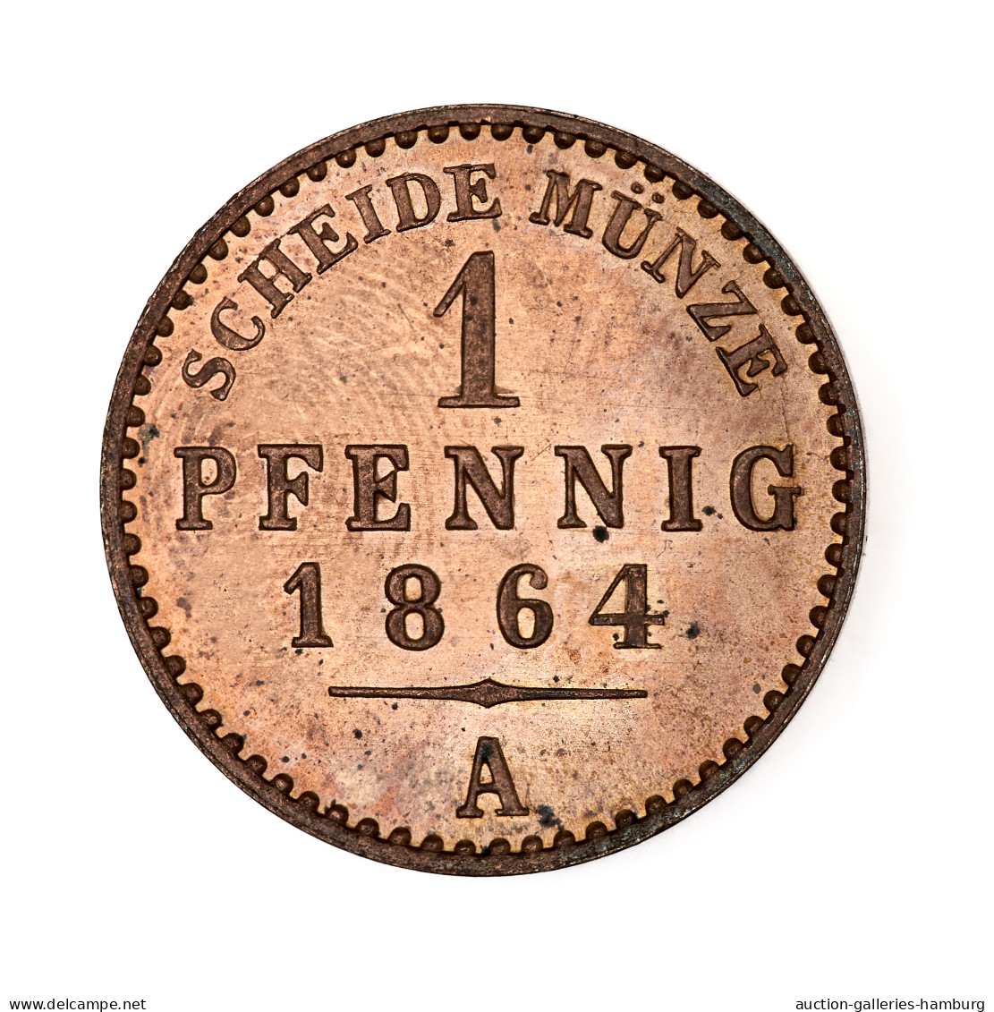 Reuß Jüngerer Linie (Schleiz): 1864, 1 Pfennig In Tadelloser Stempelglanzerhaltu - Other & Unclassified