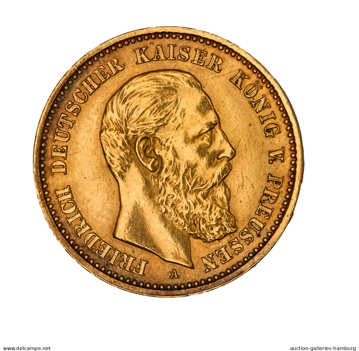 Preußen - Anlagegold: 1888, "Friedrich III." 10 Mark Aus 900er Gold In Sehr Schö - 5, 10 & 20 Mark Gold