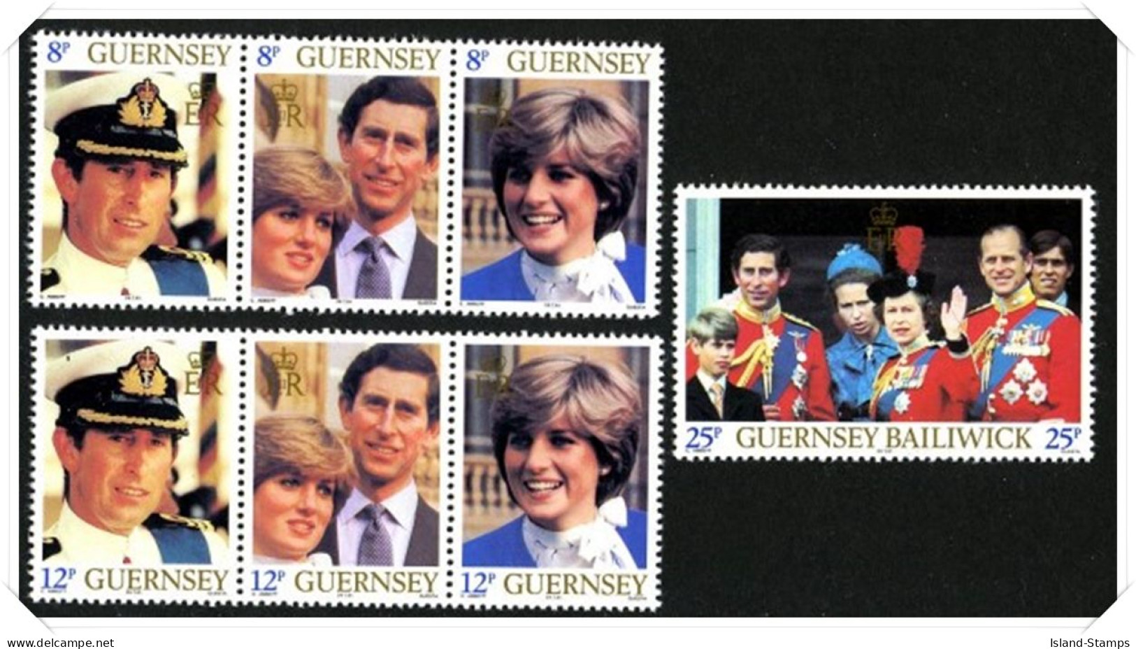 1981 Royal Wedding Unmounted Mint - Guernesey