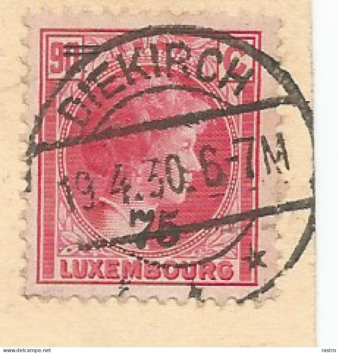 N° 206 (75c / 90c Rouge) Sur Carte-vue De Diekirch à Paris - 1926-39 Charlotte Rechterzijde