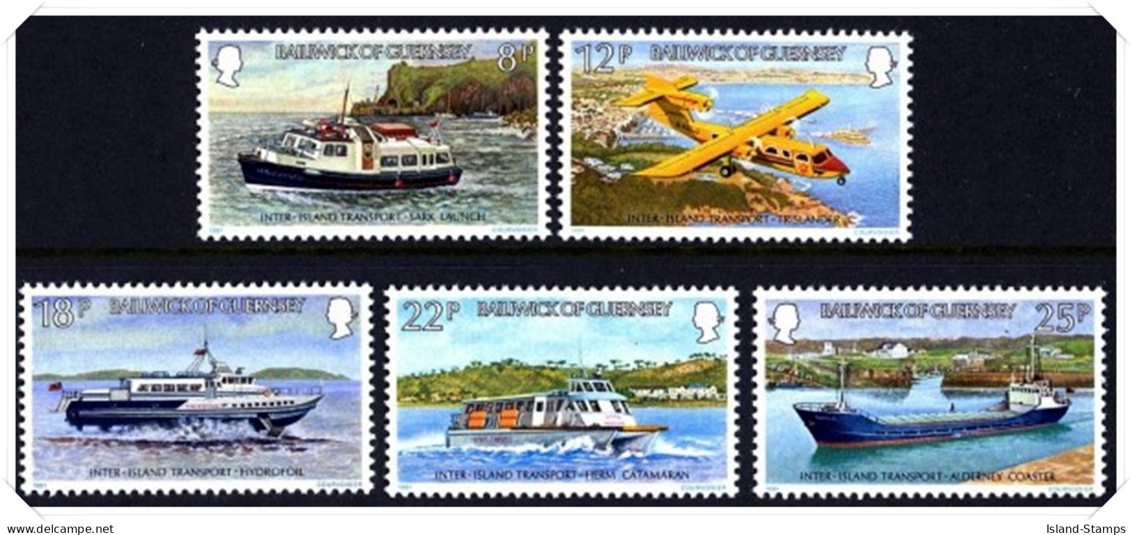 1981 Inter-island Transport Unmounted Mint - Guernesey