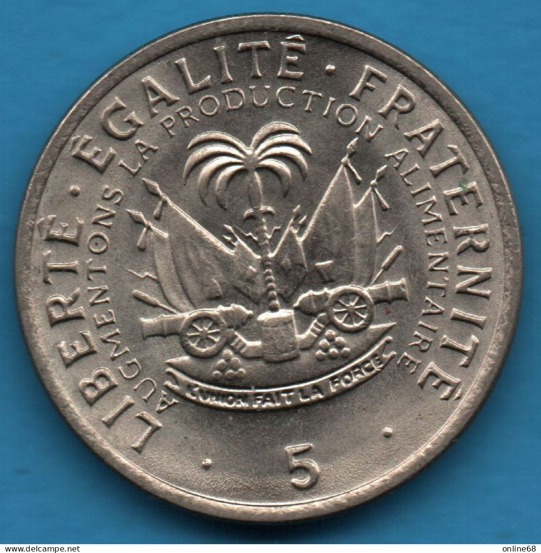 HAITI 5 CENTIMES 1975 KM# 119 FAO Jean-Claude Duvallier - Haïti