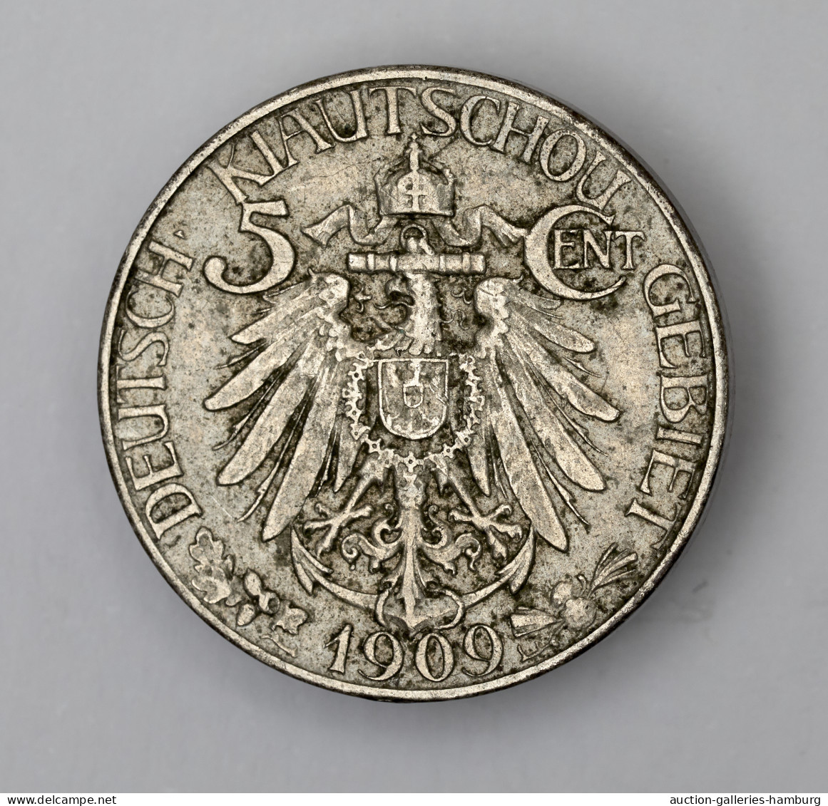 Kiautschou: 1909, 5 Cent-Münze In Sehr Schöner Erhaltung. - Kiao Chau