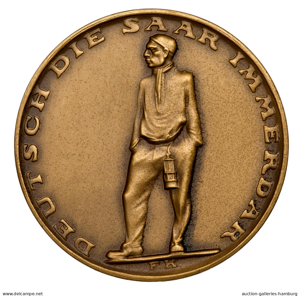 Medaillen Deutschland - Geographisch: SAAR; 1935, Bronzemedaille Zur Volksabstim - Otros & Sin Clasificación