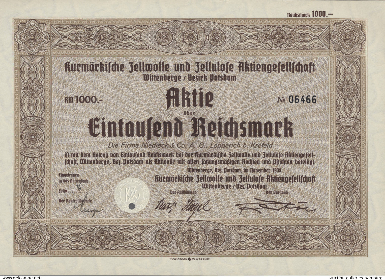 Alte Aktien / Wertpapiere: DEUTSCHLAND; 1924-1942, Partie Mit 9 Aktien, Diversen - Autres & Non Classés