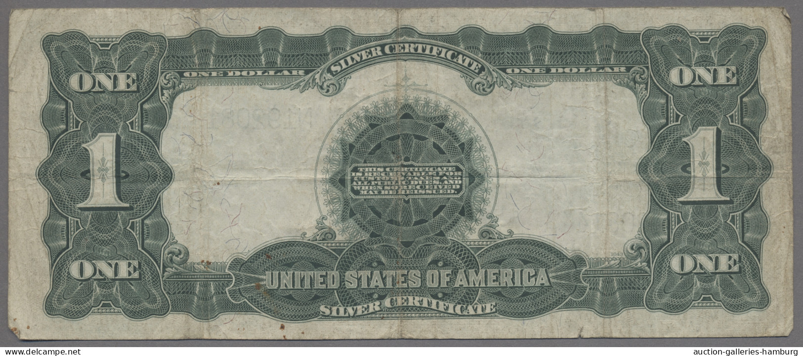 United States Of America: 1899, Partie Von Zwei Silberzertifikaten Zu 1 Dollar I - Autres & Non Classés