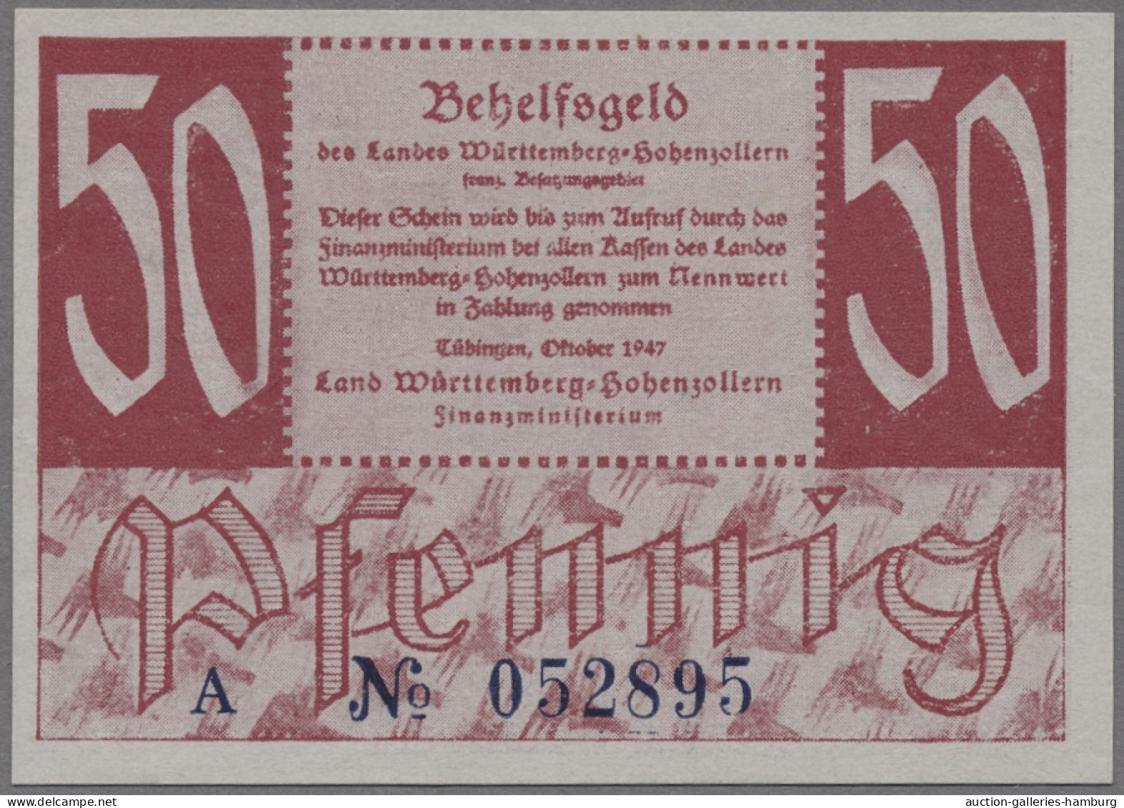 Deutschland - Alliierte Miltärbehörde + Ausgaben 1945-1948: WÜRTTEMBERG-HOHENZOL - Other & Unclassified