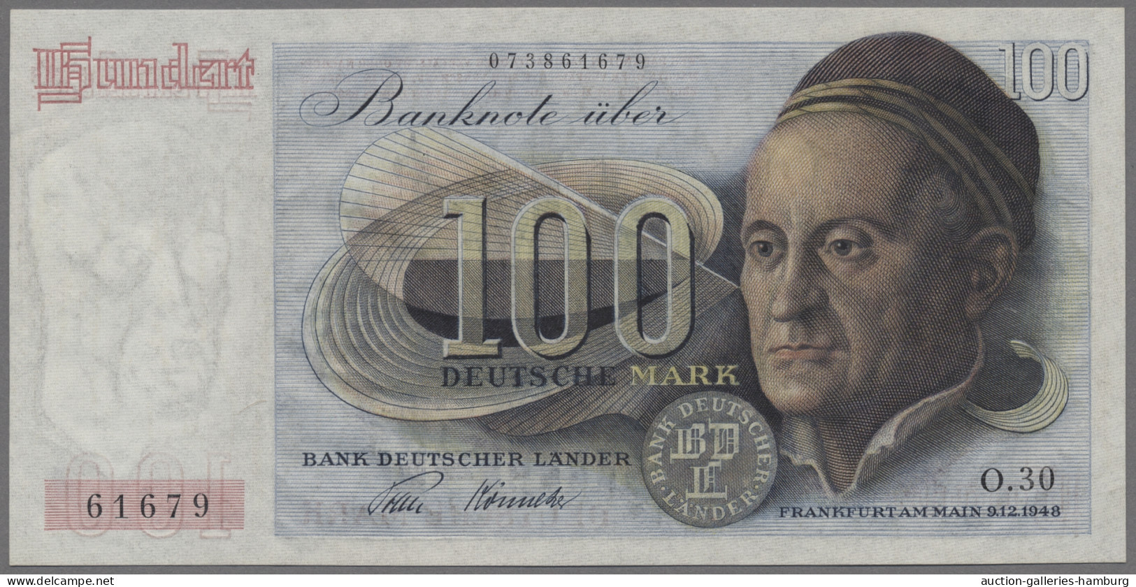 Deutschland - Bank Deutscher Länder + Bundesrepublik Deutschland: 1948, Banknote - Otros & Sin Clasificación