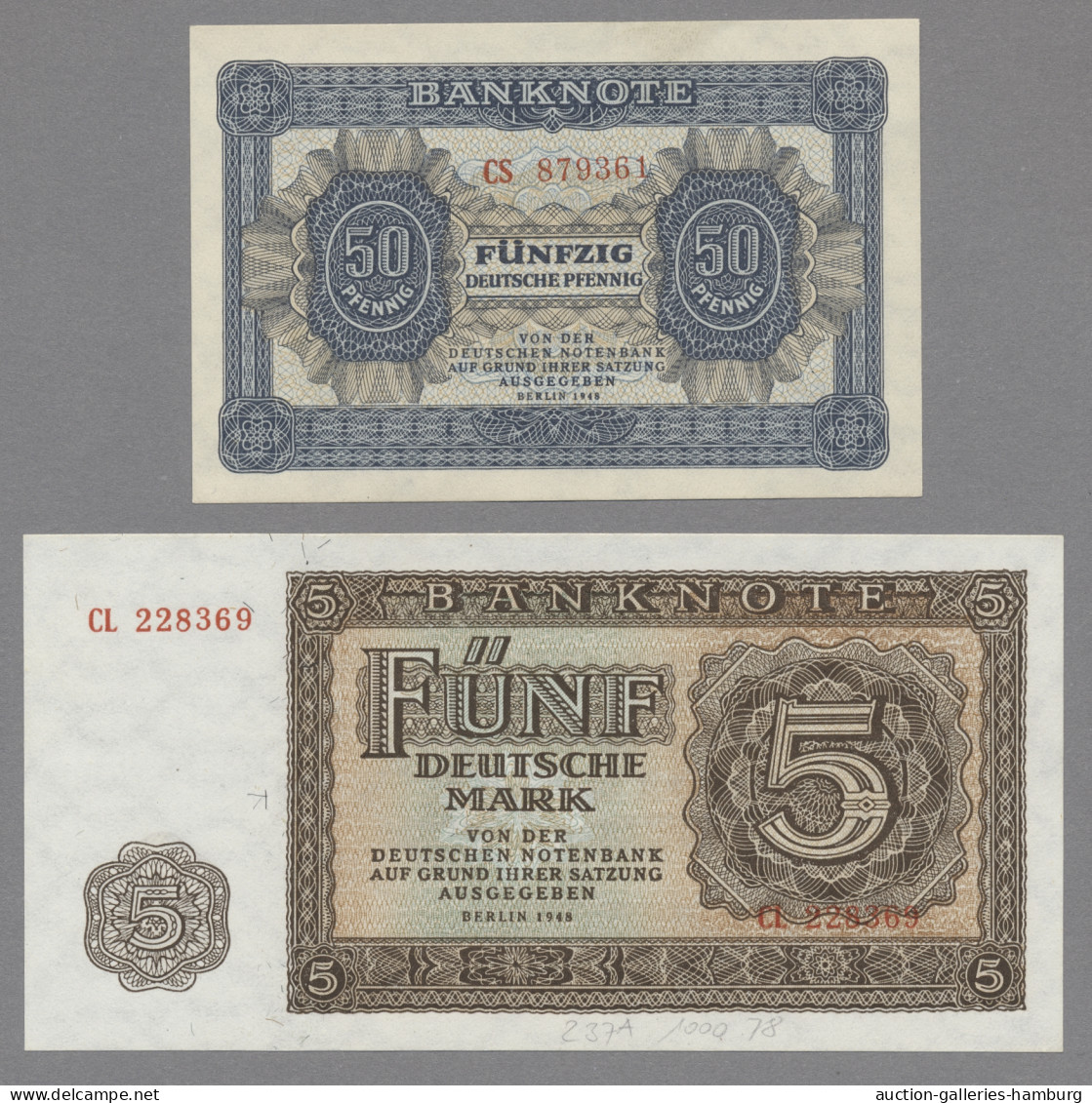 Deutschland - DDR: 1948-1975, Partie Von 23 Verschiedenen Banknoten In überwiege - Otros & Sin Clasificación