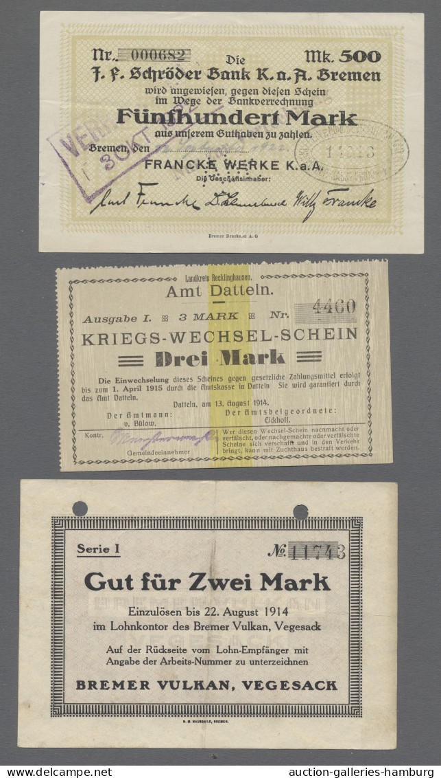 Deutschland - Notgeld: 1914-1944 (ca.), Sammlung Von über 160 überwiegend Notgel - Autres & Non Classés