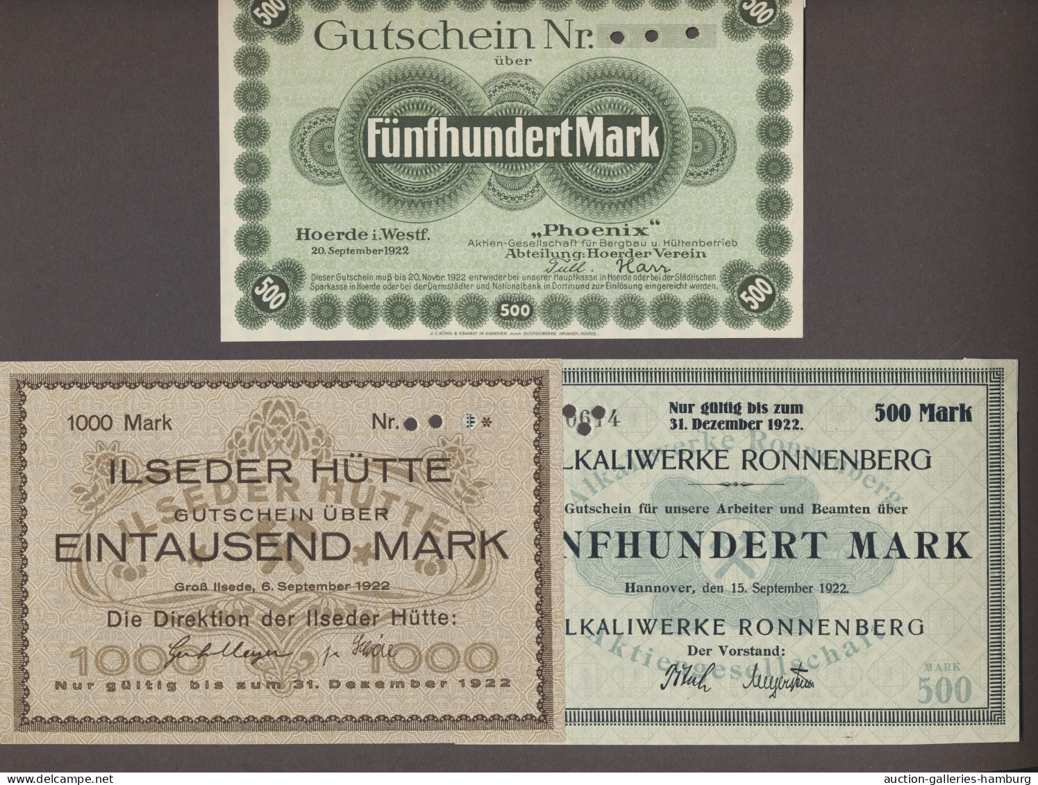 Deutschland - Notgeld: 1916-1922, Sammlung von etwa 300 Notgeldscheinen in einem