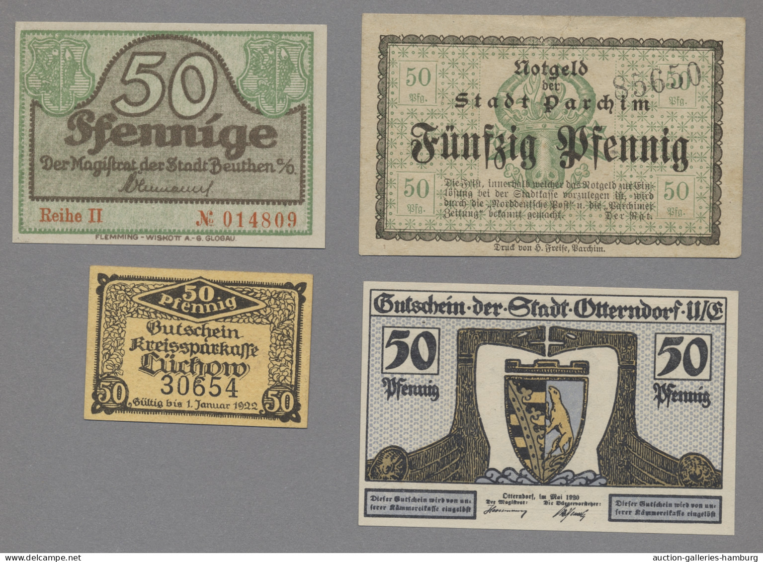 Deutschland - Notgeld: 1917-1921, Sammlung Von Etwa 110 Notgeldscheinen Aus Ganz - Other & Unclassified