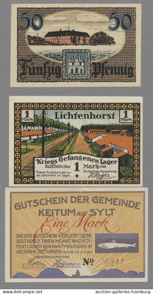 Deutschland - Notgeld: 1917-1921, Sammlung Von Etwa 110 Notgeldscheinen Aus Ganz - Other & Unclassified