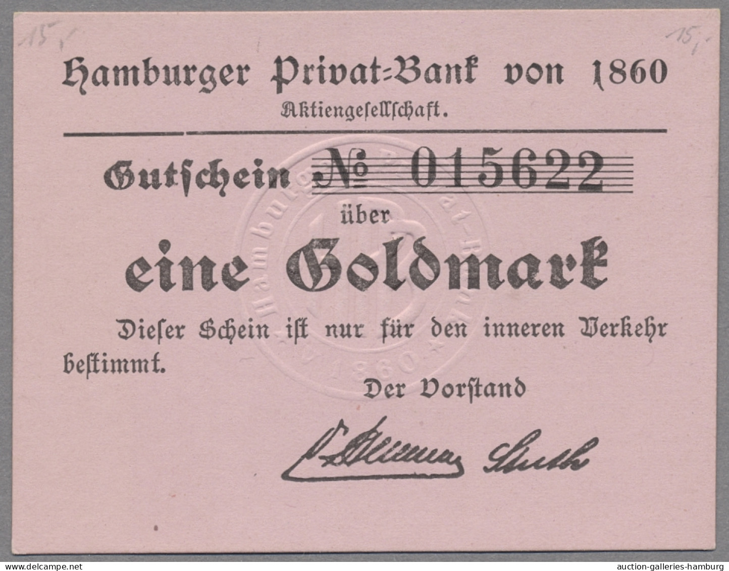 Deutschland - Notgeld - Hamburg: 1923, Partie Von 8 Verschiedenen Notgeldscheine - [11] Emisiones Locales