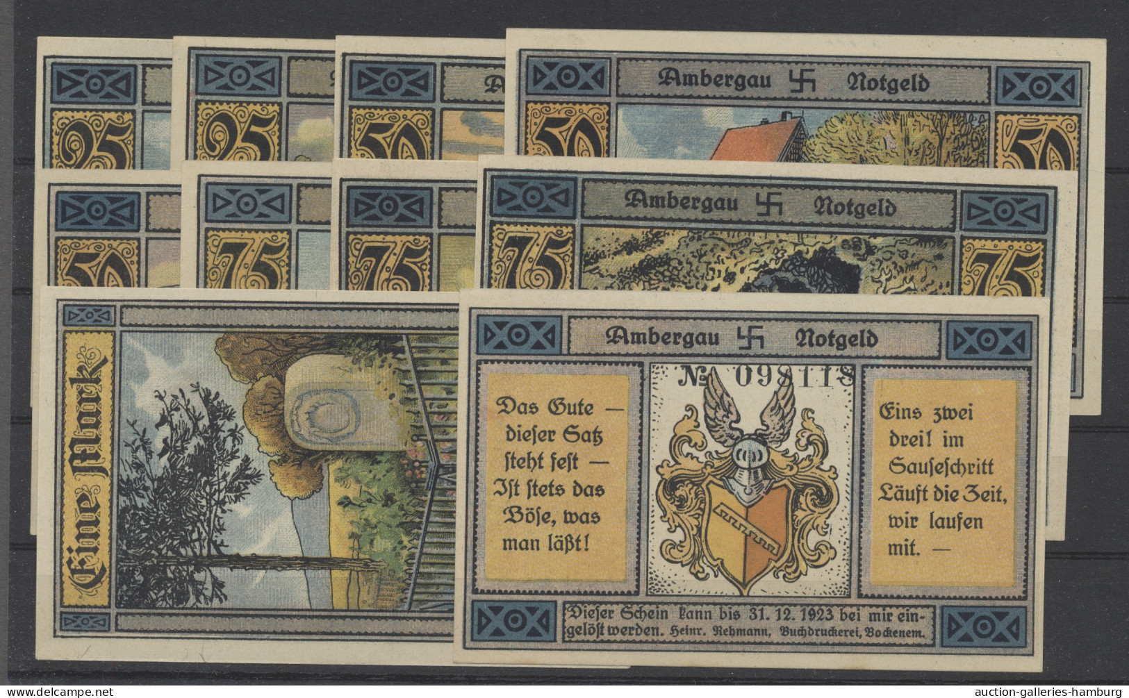 Deutschland - Notgeld - Niedersachsen: BOCKENEM, OSNABRÜCK Usw., 1921-1923, Part - [11] Local Banknote Issues