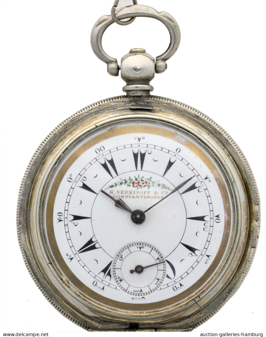 Varia (im Briefmarkenkatalog): TASCHENUHR; 1870 (ca.), Taschenuhr Von "K. Serkis - Autres & Non Classés