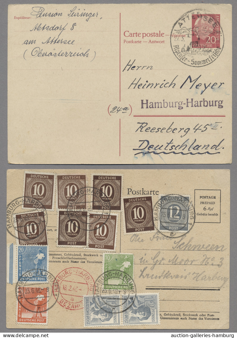 Nachlässe: 1850-1986 (ca.), uriger Nachlass in diversen Auswahlheften, Schachtel