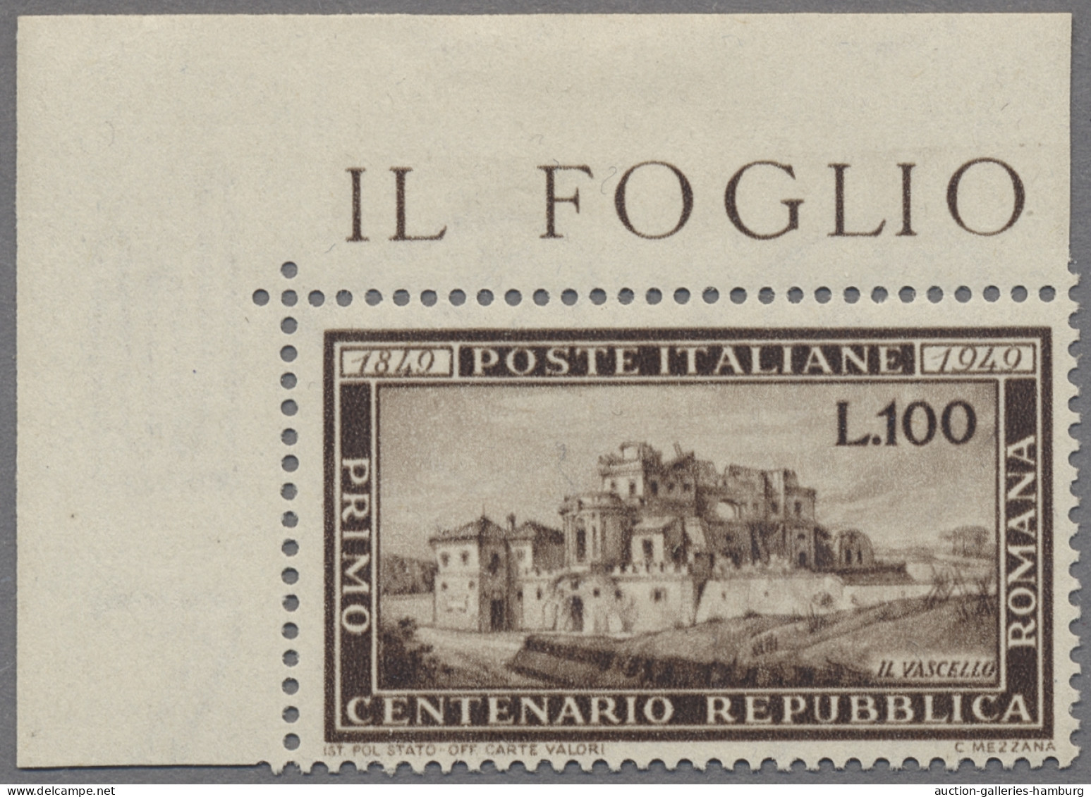 Nachlässe: ITALIEN, 1946-2000, überkomplette Postfrische Sammlung In 3 Bänden Mi - Mezclas (min 1000 Sellos)