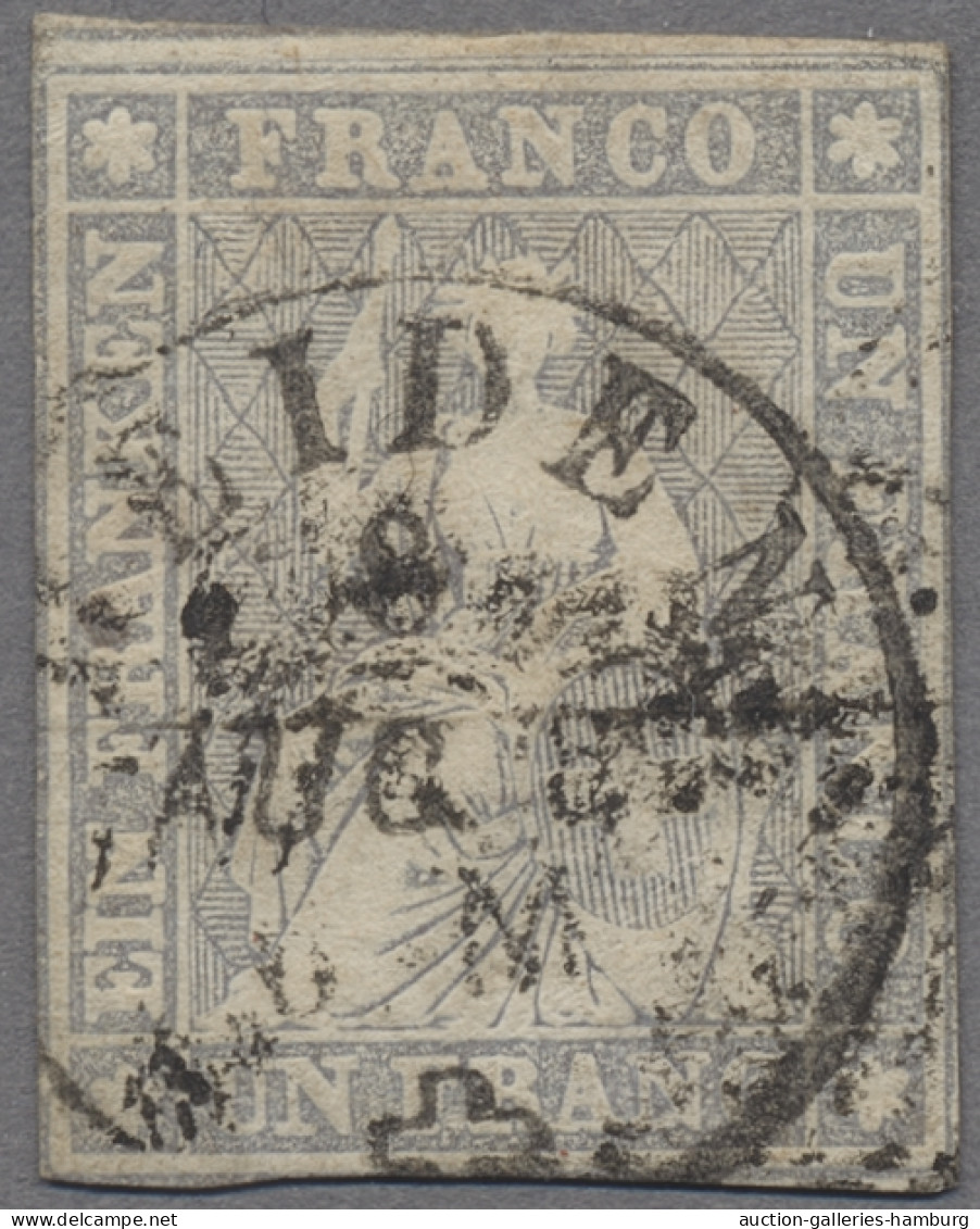 Nachlässe: SCHWEIZ, 1850-1984, feine gestempelte Sammlung in zwei italienischen