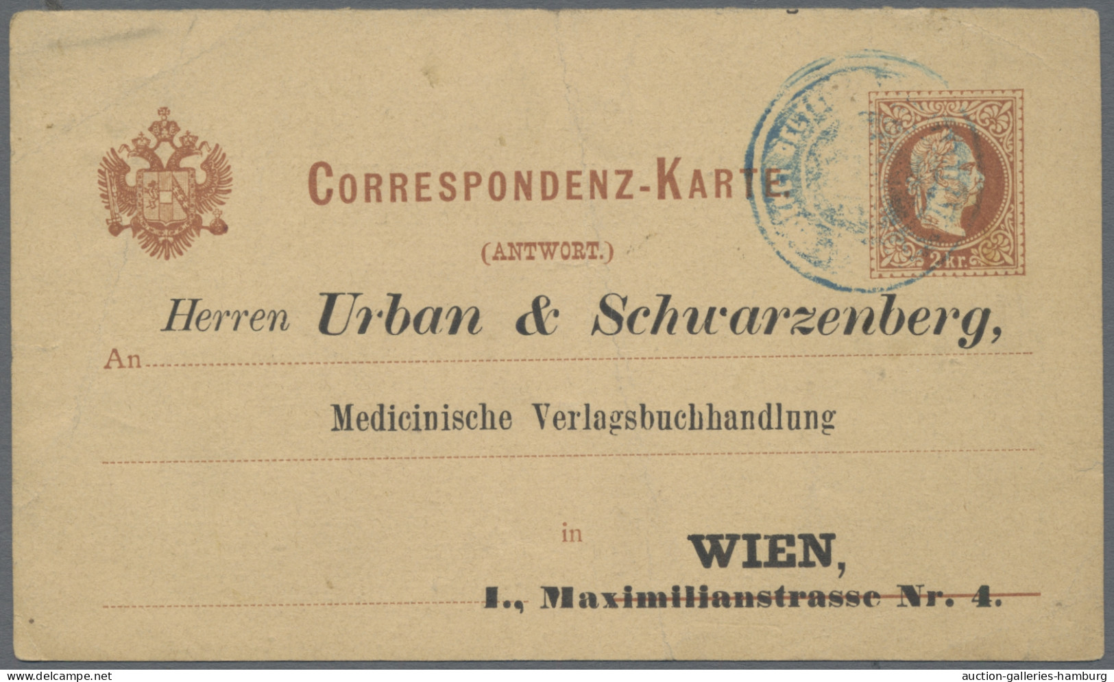 World Wide: 1872-1949 (ca.), Partie von etwa 120 Belegen in 2 Alben mit dem Schw