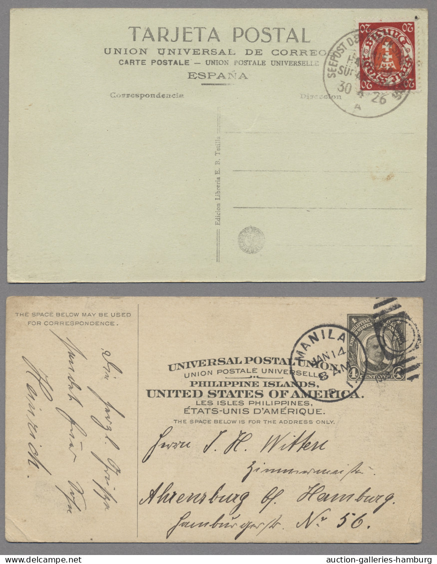 World Wide: 1876-1965, Partie Von 31 Belegen Mit U.a. Deutschem Reich-Bahnpostst - Colecciones (sin álbumes)