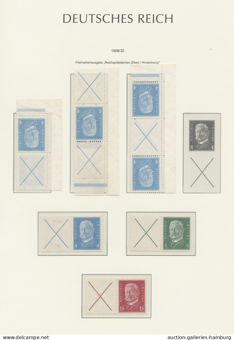 Liquidationsposten: Deutsches Reich - Zusammendrucke: 1913-1941, Postfrische Sam - Boites A Timbres