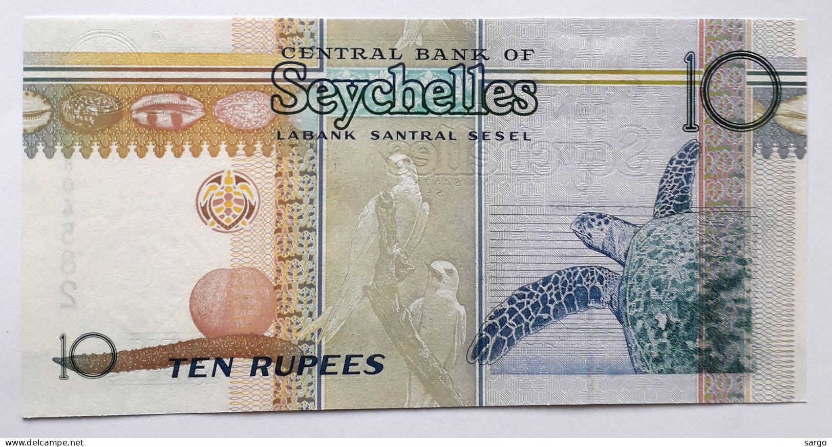 SEYCHELLES  - 10 RUPEES - P 36  (1998-2010) - UNC -  BANKNOTES - PAPER MONEY - Seychelles