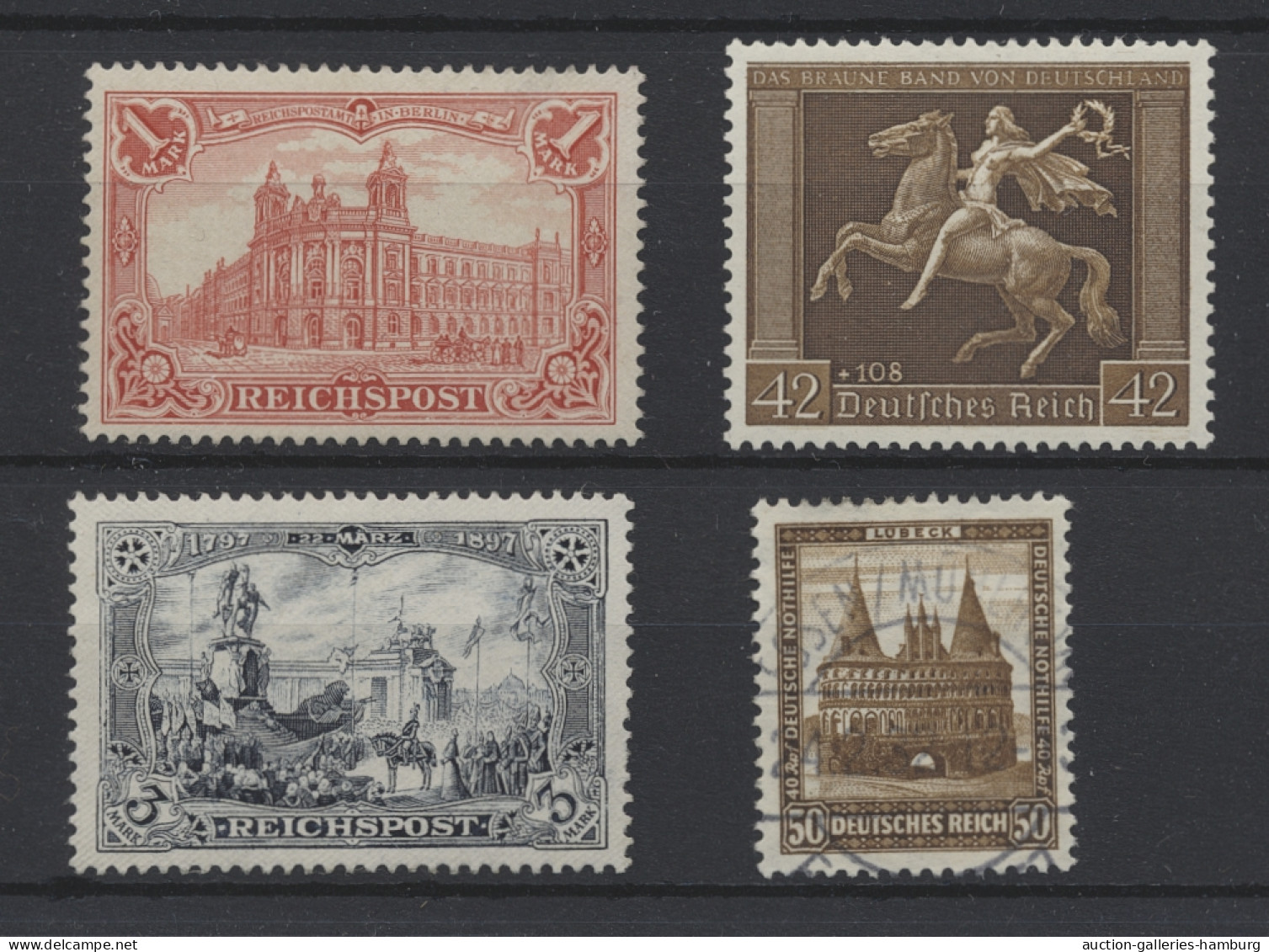 Deutschland: 1874-1960, Anlagepartie Von Vielen Besseren Werten Auf Diversen Ste - Collections